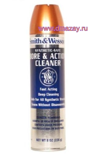 Синтетический безопасный очиститель ствола и механизмов SMIT & Wesson SYNTETHETIC – SAFE BORE & ACTION CLEANER SW 005 аэрозоль 226 г.